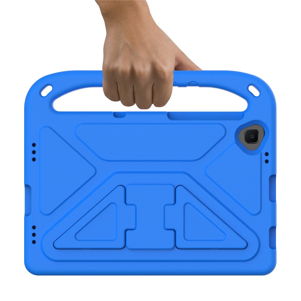 Hand-Hold Grip EVA Tablet Case with Foldable Dual Angle Kickstand for Lenovo Tab M10 HD Gen 2/Tab M10 Plus TB-X606 - Blue