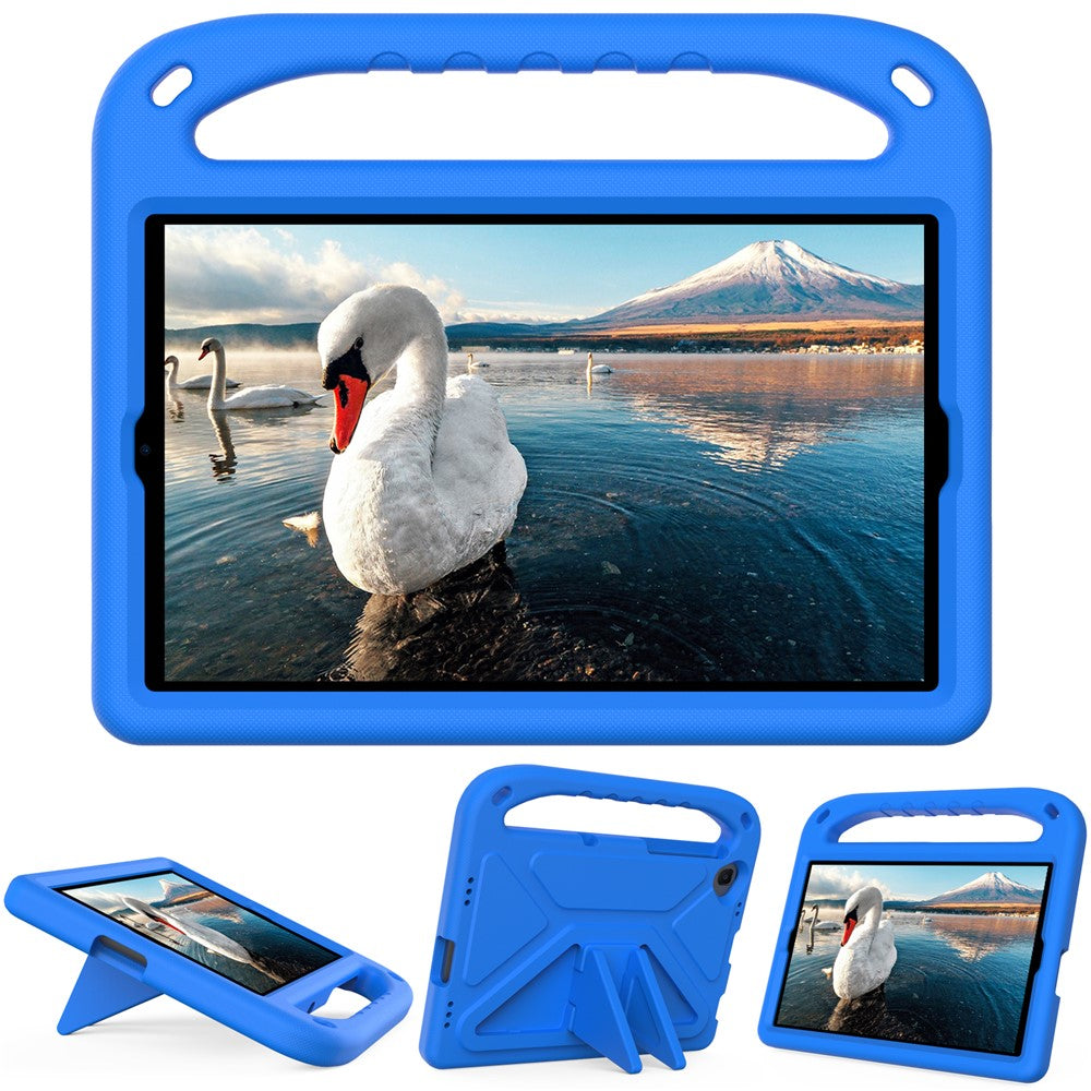 Hand-Hold Grip EVA Tablet Case with Foldable Dual Angle Kickstand for Lenovo Tab M10 HD Gen 2/Tab M10 Plus TB-X606 - Blue