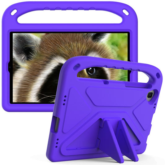 Hand-Hold Grip EVA Tablet Case with Foldable Dual Angle Kickstand for Lenovo Tab M10 HD Gen 2/Tab M10 Plus TB-X606 - Purple
