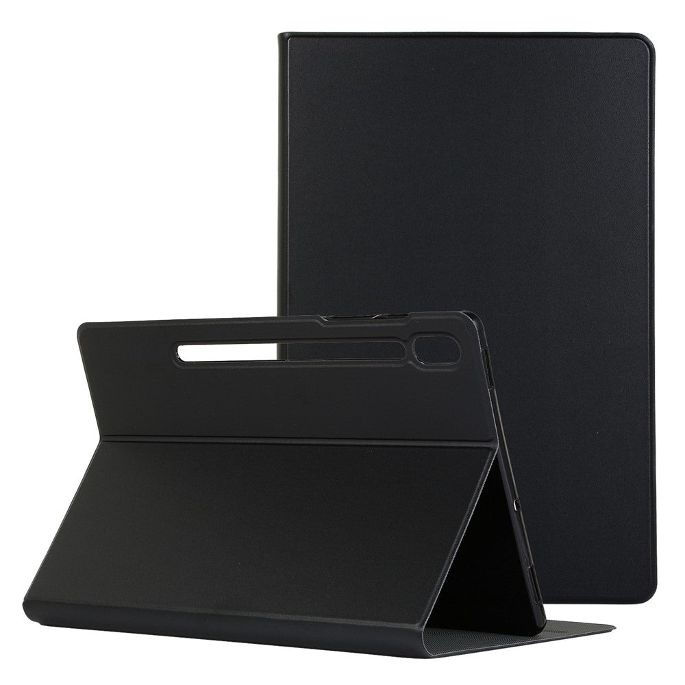 Shockproof PU Leather Shockproof Folio Stand Tablet Case Cover Protector for Lenovo Tab P12 Pro - Black