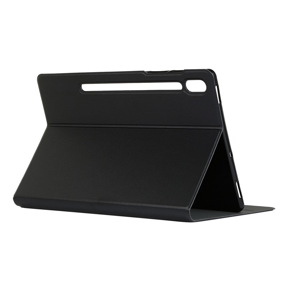 Shockproof PU Leather Shockproof Folio Stand Tablet Case Cover Protector for Lenovo Tab P12 Pro - Black