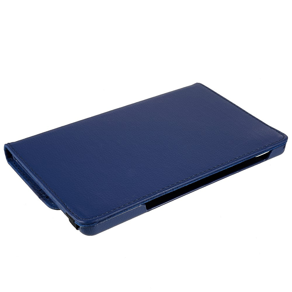 For Lenovo Legion Y700 Anti-drop Shockproof Leather Case 360-degree Rotating Protective Cover with Stand Support Horizontal/Vertical View - Blue