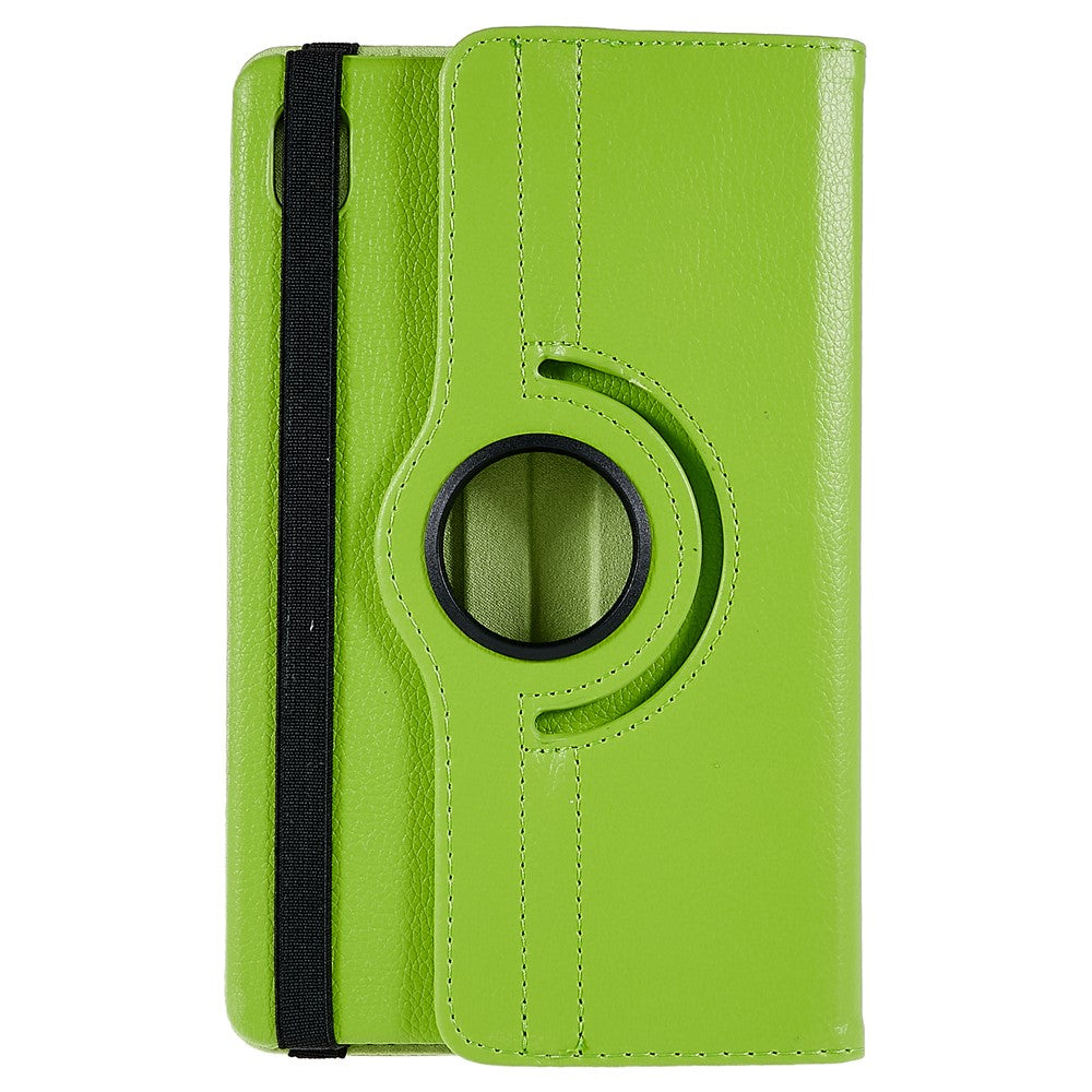 For Lenovo Legion Y700 Anti-drop Shockproof Leather Case 360-degree Rotating Protective Cover with Stand Support Horizontal/Vertical View - Green