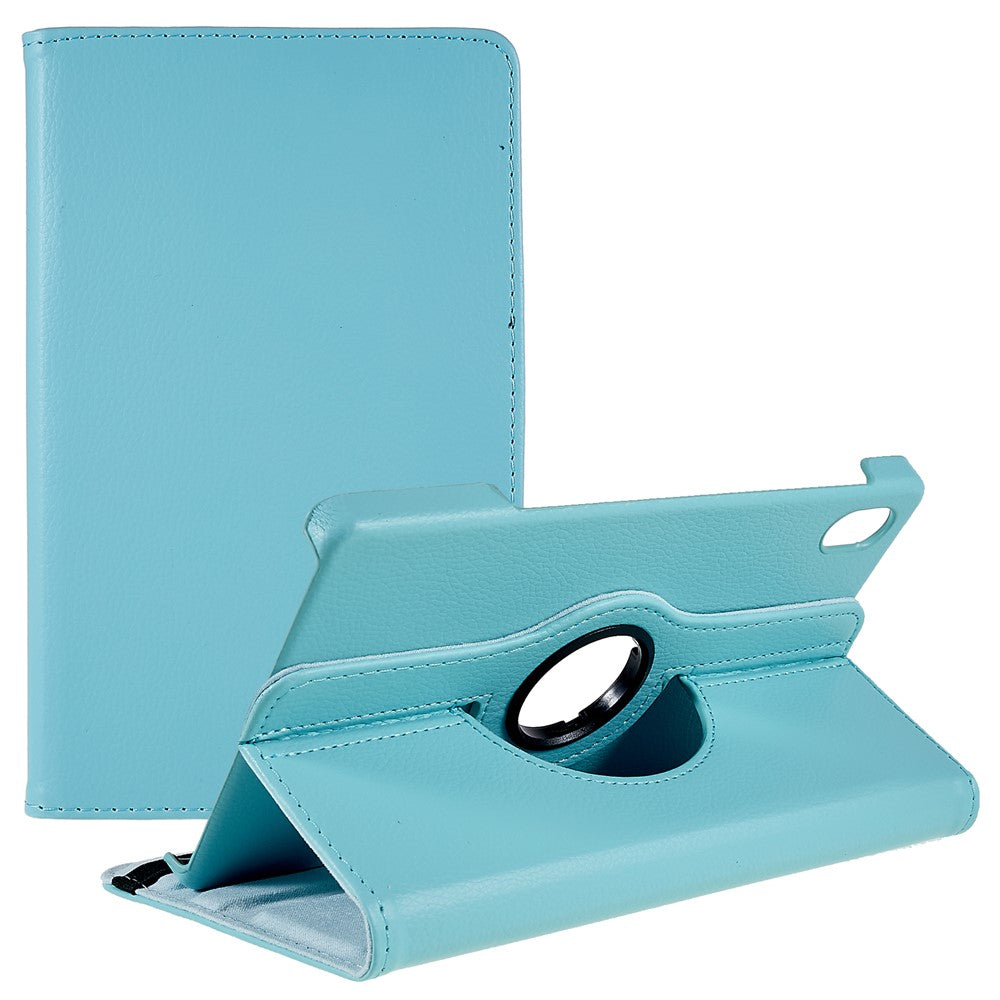 For Lenovo Legion Y700 Anti-drop Shockproof Leather Case 360-degree Rotating Protective Cover with Stand Support Horizontal/Vertical View - Baby Blue