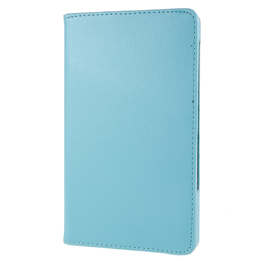 For Lenovo Legion Y700 Anti-drop Shockproof Leather Case 360-degree Rotating Protective Cover with Stand Support Horizontal/Vertical View - Baby Blue