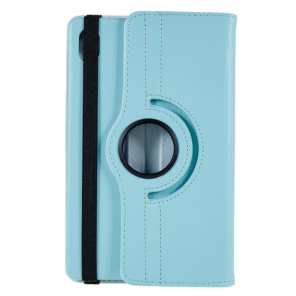 For Lenovo Legion Y700 Anti-drop Shockproof Leather Case 360-degree Rotating Protective Cover with Stand Support Horizontal/Vertical View - Baby Blue