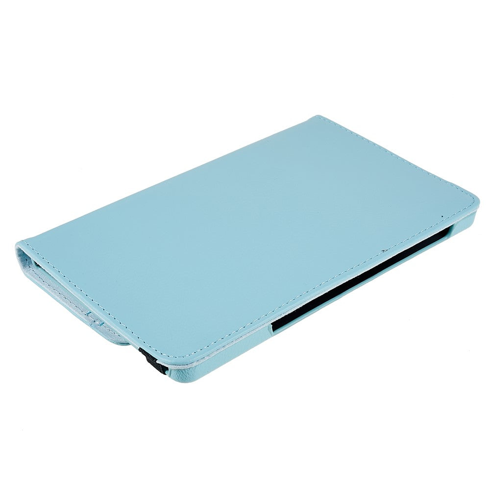 For Lenovo Legion Y700 Anti-drop Shockproof Leather Case 360-degree Rotating Protective Cover with Stand Support Horizontal/Vertical View - Baby Blue