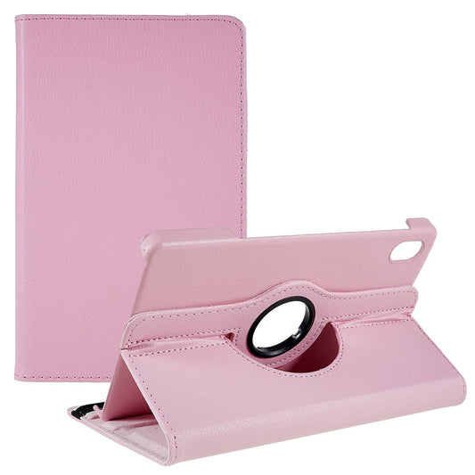 For Lenovo Legion Y700 Anti-drop Shockproof Leather Case 360-degree Rotating Protective Cover with Stand Support Horizontal/Vertical View - Pink