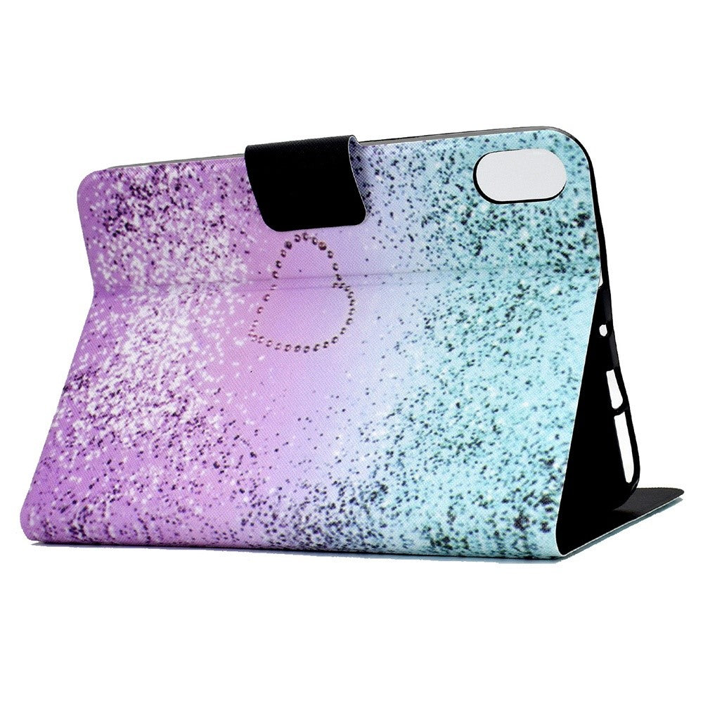 For Lenovo Legion Y700 Pattern Printing Leather Shock Proof Tablet Case Protective Cover - Heart