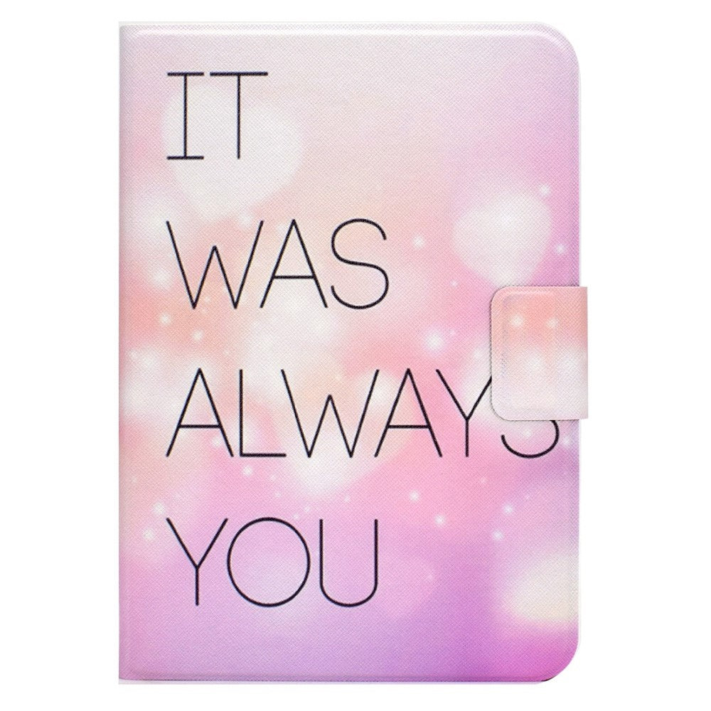 For Lenovo Legion Y700 Pattern Printing Leather Shock Proof Tablet Case Protective Cover - IT WAS ALWAYS YOU