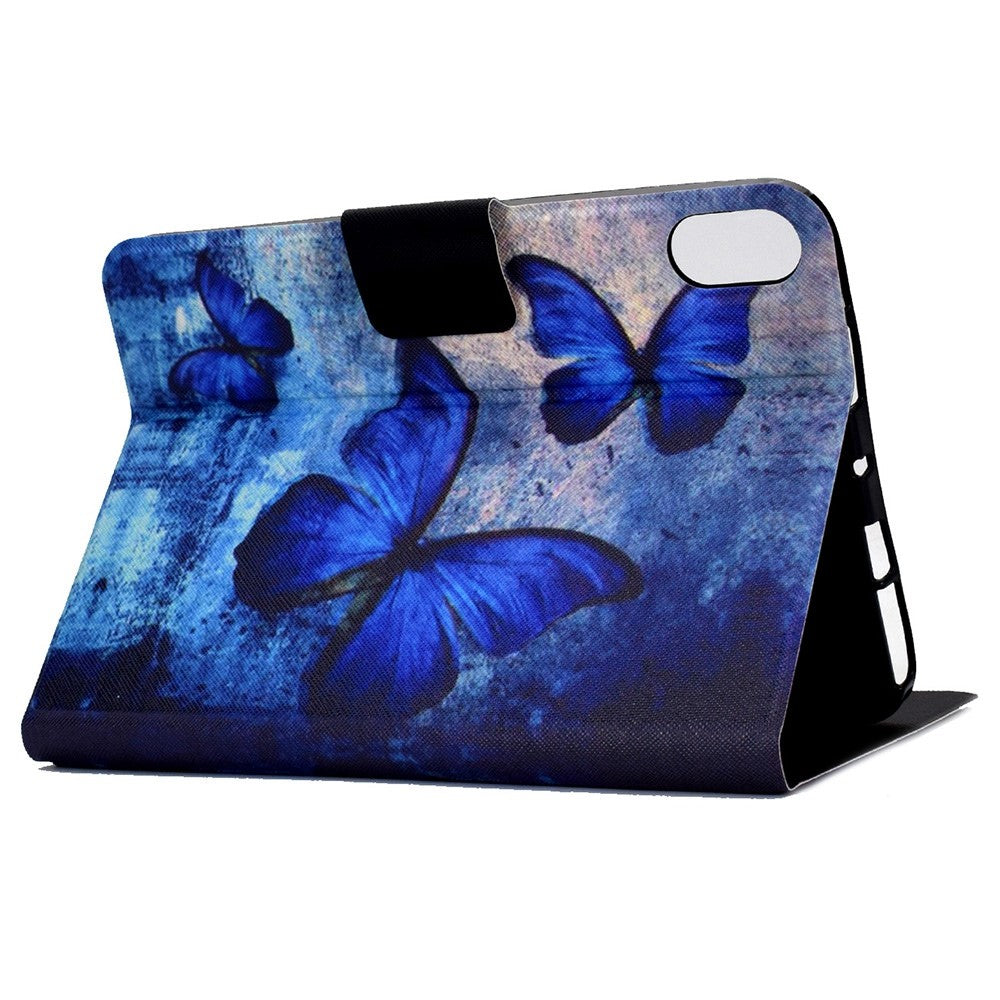 For Lenovo Legion Y700 Pattern Printing Leather Shock Proof Tablet Case Protective Cover - Butterfly