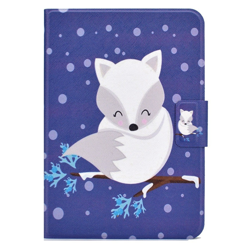 For Lenovo Legion Y700 Pattern Printing Leather Shock Proof Tablet Case Protective Cover - Fox