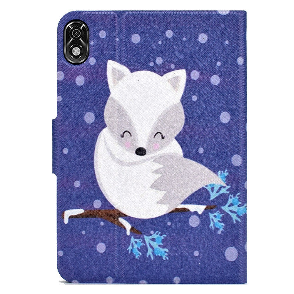 For Lenovo Legion Y700 Pattern Printing Leather Shock Proof Tablet Case Protective Cover - Fox