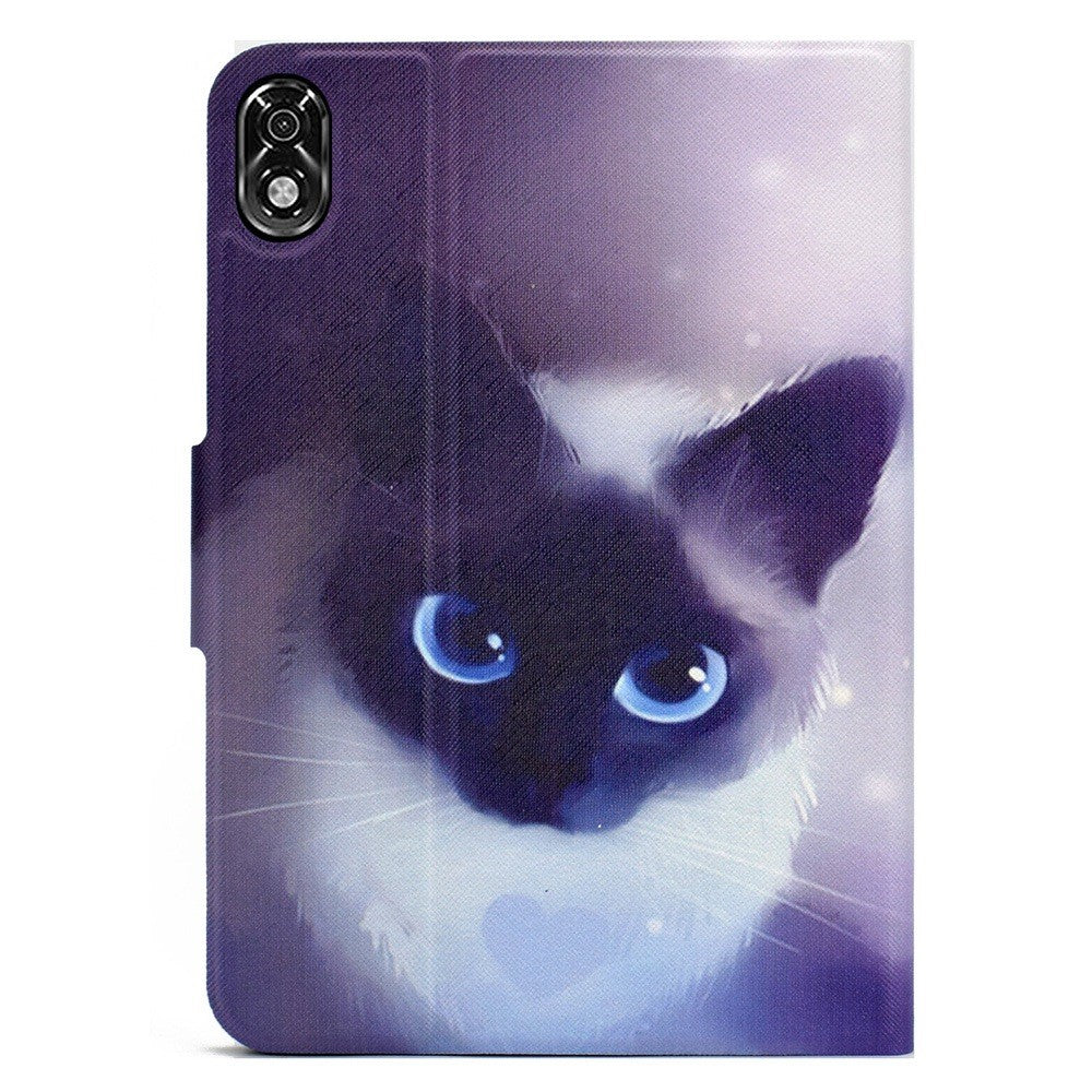For Lenovo Legion Y700 Pattern Printing Leather Shock Proof Tablet Case Protective Cover - Cat