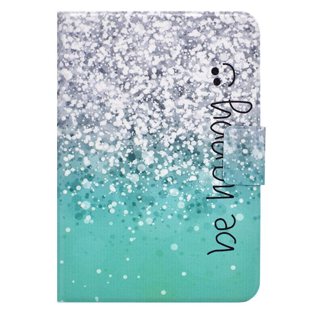 For Lenovo Legion Y700 Pattern Printing Leather Shock Proof Tablet Case Protective Cover - BE HAPPY
