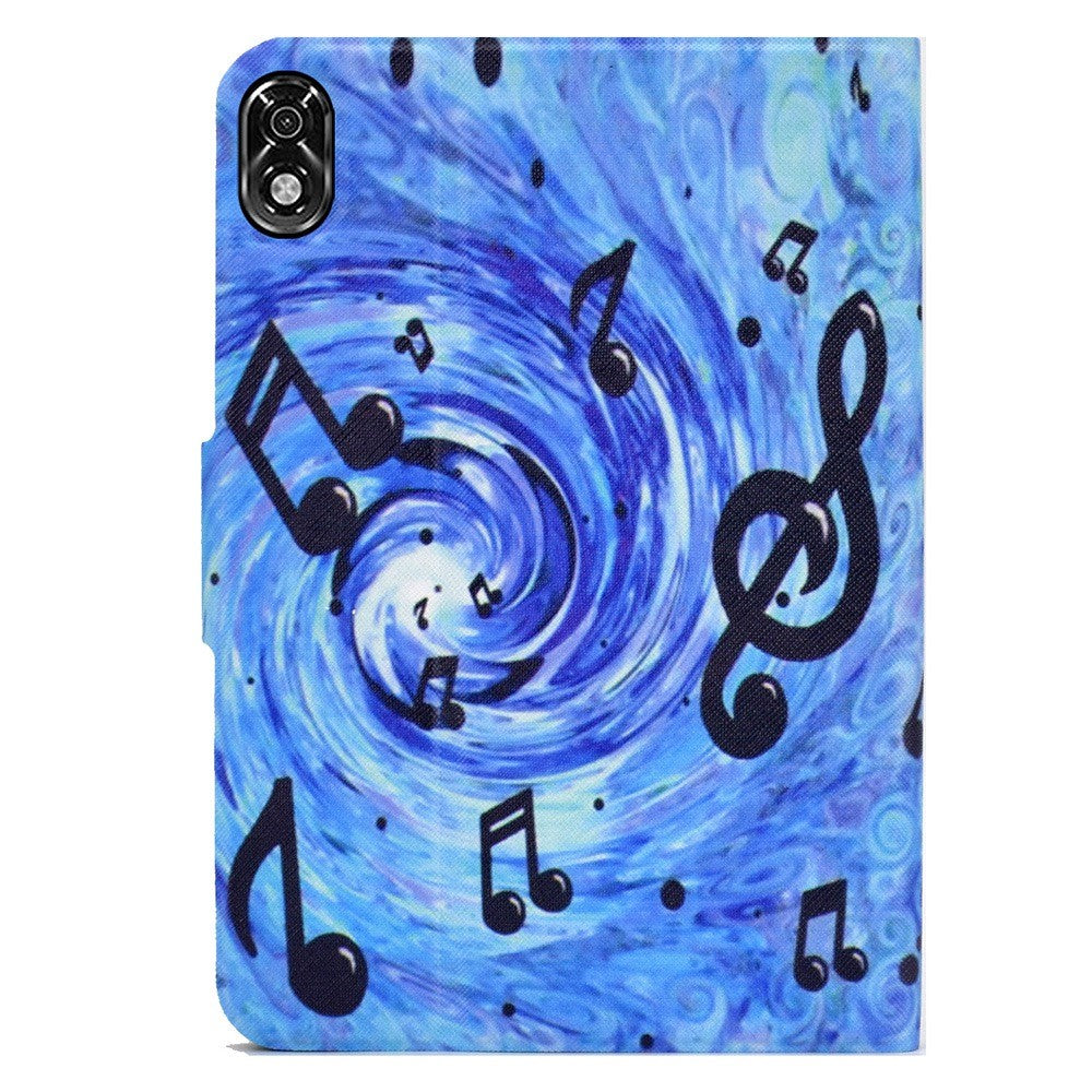 For Lenovo Legion Y700 Pattern Printing Leather Shock Proof Tablet Case Protective Cover - Musical Notes