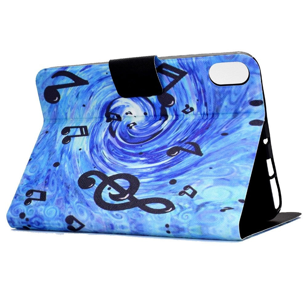 For Lenovo Legion Y700 Pattern Printing Leather Shock Proof Tablet Case Protective Cover - Musical Notes