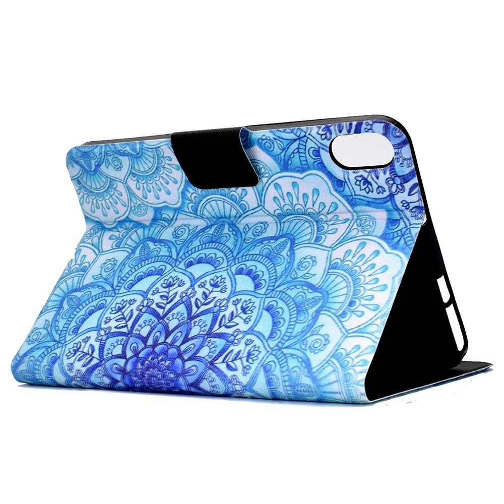 For Lenovo Legion Y700 Pattern Printing Leather Shock Proof Tablet Case Protective Cover - Mandala