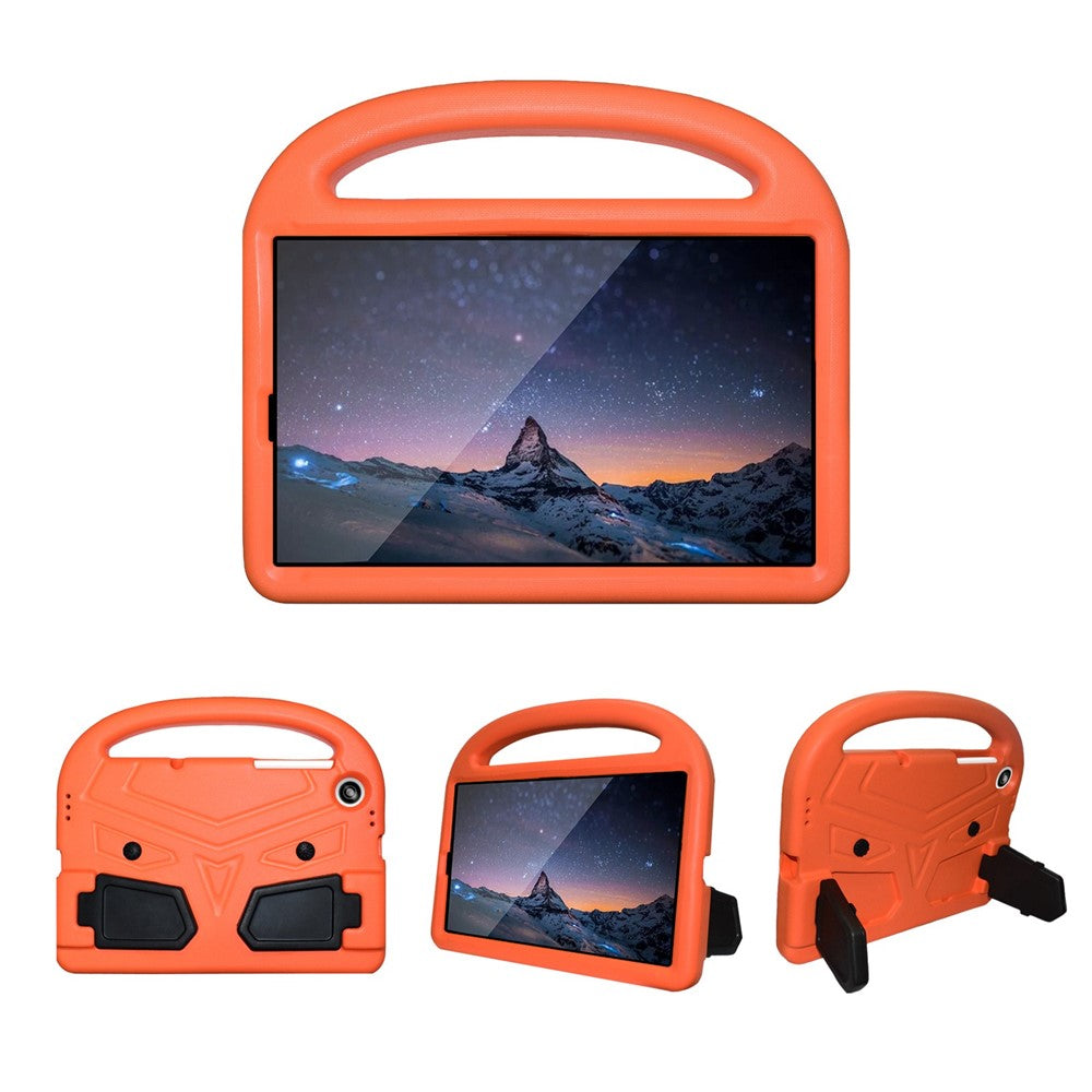 For Lenovo Tab M10 HD Gen 2 X306 Sparrow Style Shockproof EVA Tablet Case Kickstand Protective Cover with Portable Handle - Orange