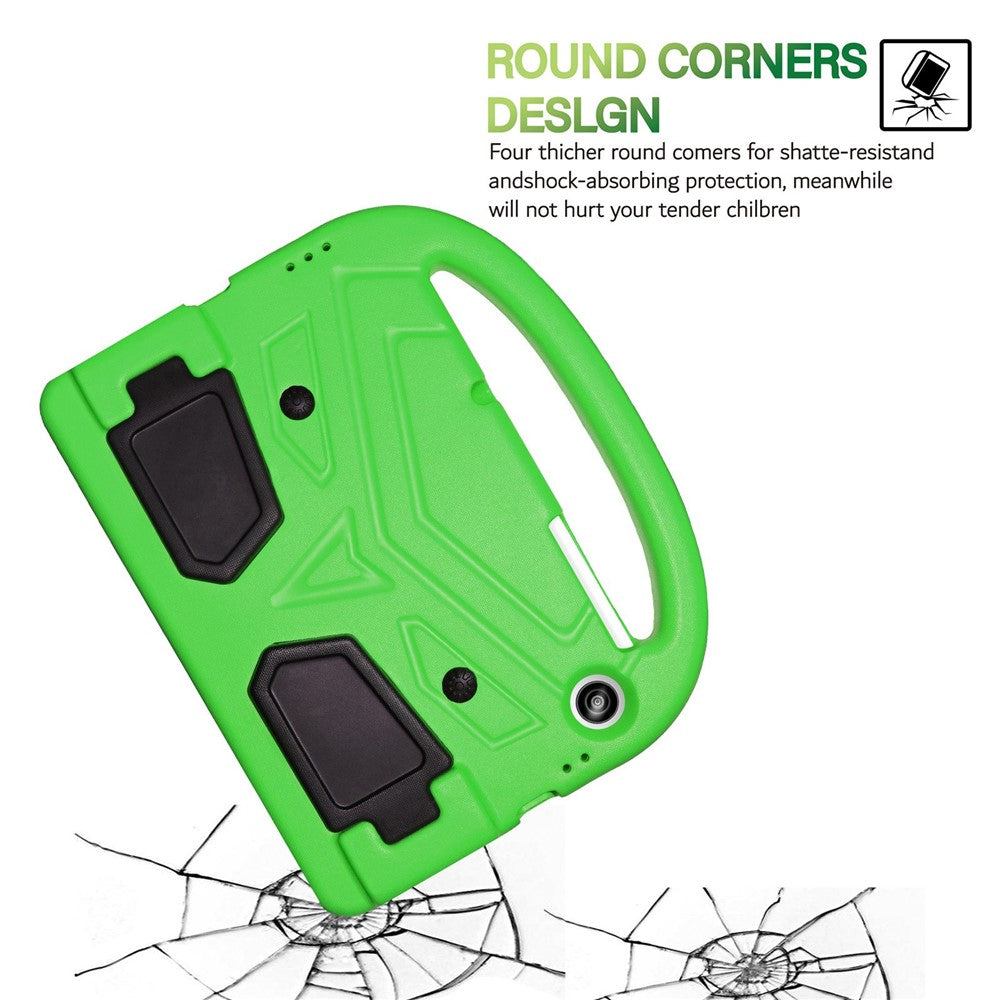 For Lenovo Tab M10 HD Gen 2 X306 Sparrow Style Shockproof EVA Tablet Case Kickstand Protective Cover with Portable Handle - Green