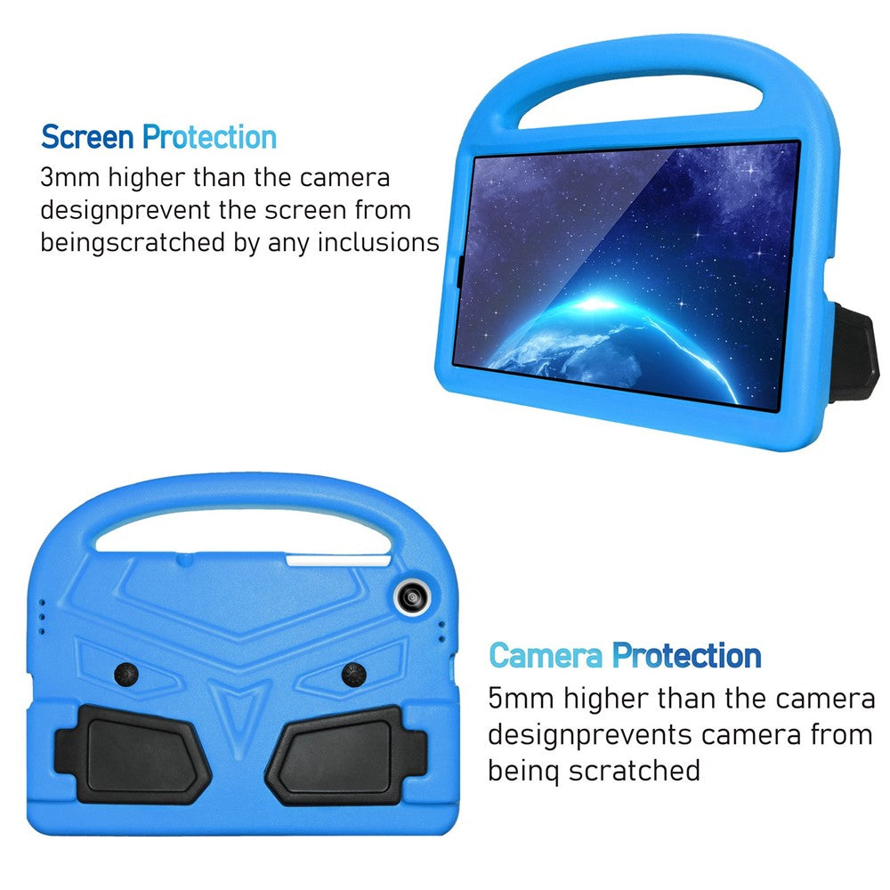 For Lenovo Tab M10 HD Gen 2 X306 Sparrow Style Shockproof EVA Tablet Case Kickstand Protective Cover with Portable Handle - Blue