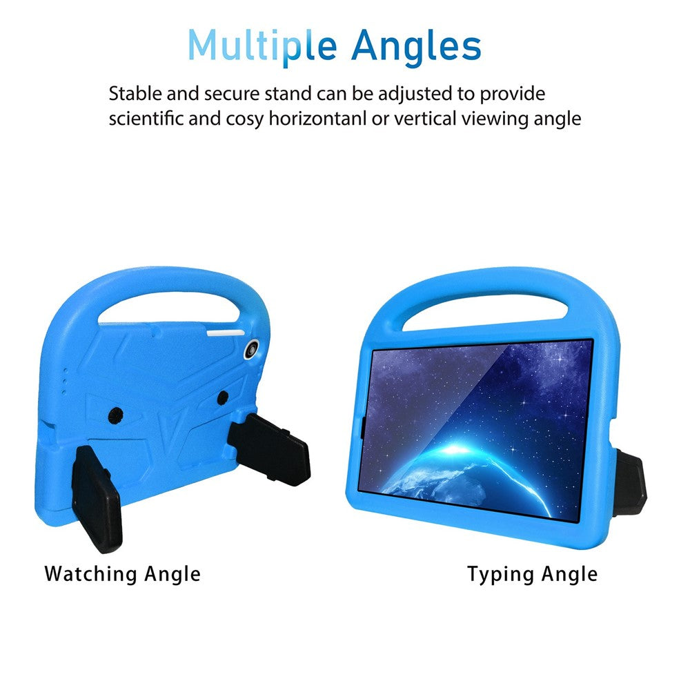 For Lenovo Tab M10 HD Gen 2 X306 Sparrow Style Shockproof EVA Tablet Case Kickstand Protective Cover with Portable Handle - Blue