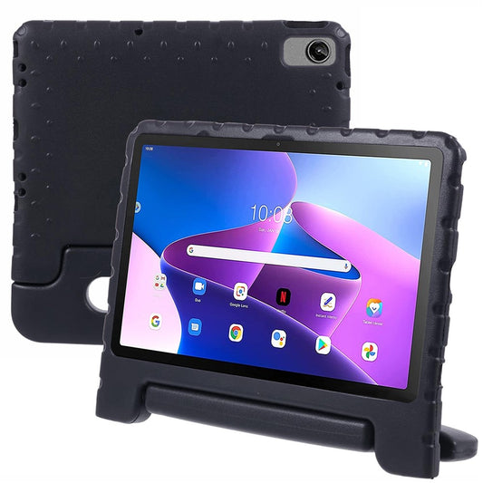 For Lenovo Tab M10 Plus (3rd Gen) / Tab M10 5G EVA Tablet Cover Portable Handle Kickstand Case - Black