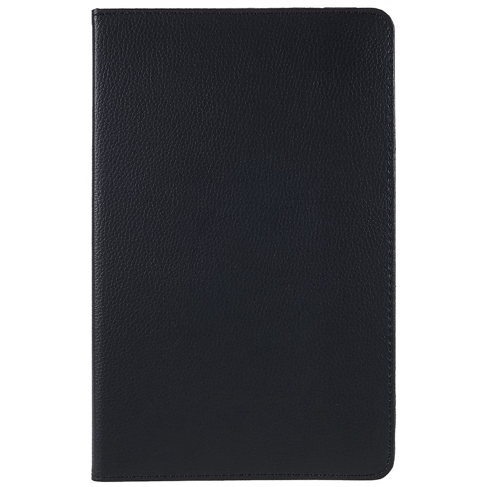For Lenovo Tab M10 Plus (3rd Gen) / Xiaoxin Pad 2022 10.6 inch 125F / 128F Leather Tablet Case Rotating Stand Cover - Black