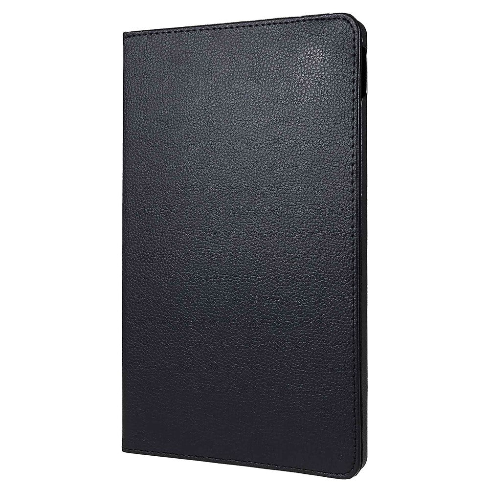 For Lenovo Tab M10 Plus (3rd Gen) / Xiaoxin Pad 2022 10.6 inch 125F / 128F Leather Tablet Case Rotating Stand Cover - Black