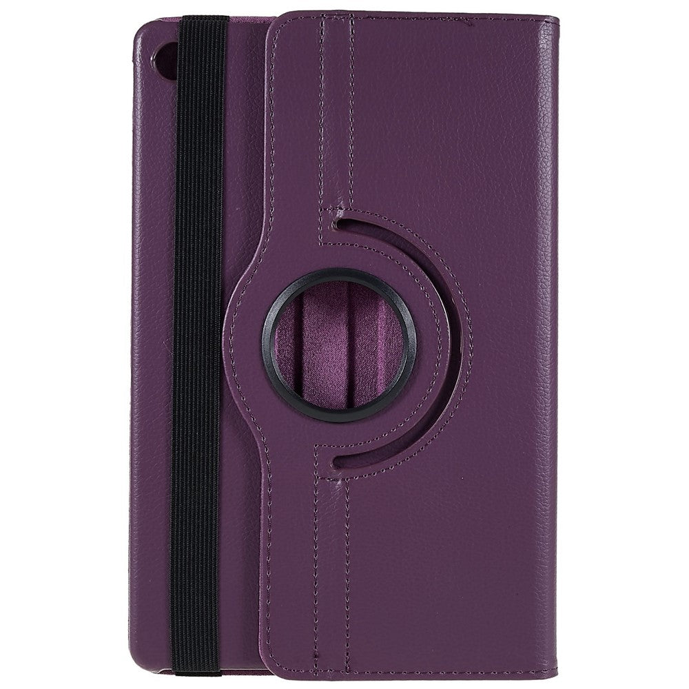 For Lenovo Tab M10 Plus (3rd Gen) / Xiaoxin Pad 2022 10.6 inch 125F / 128F Leather Tablet Case Rotating Stand Cover - Purple