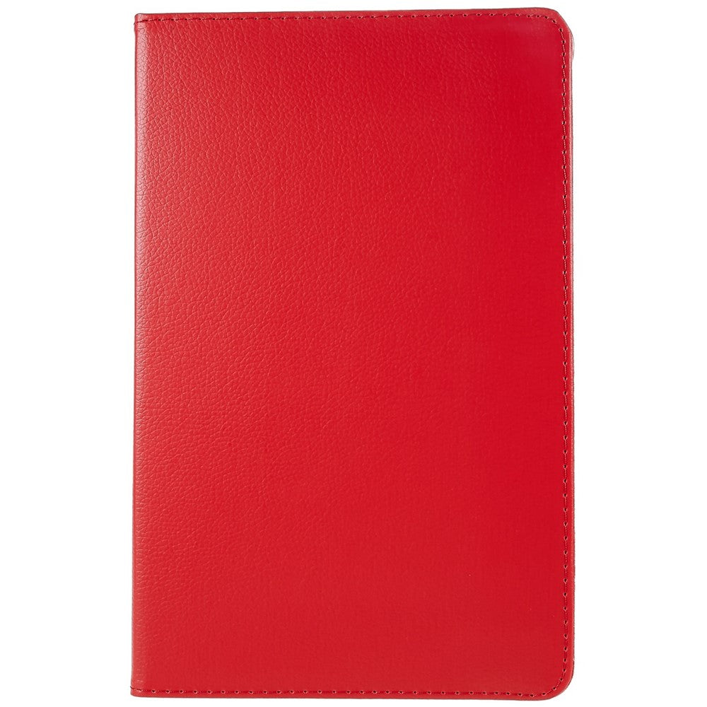 For Lenovo Tab M10 Plus (3rd Gen) / Xiaoxin Pad 2022 10.6 inch 125F / 128F Leather Tablet Case Rotating Stand Cover - Red