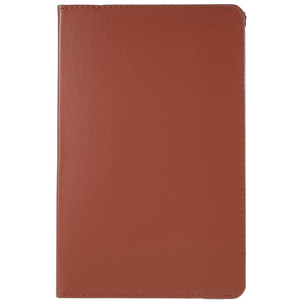 For Lenovo Tab M10 Plus (3rd Gen) / Xiaoxin Pad 2022 10.6 inch 125F / 128F Leather Tablet Case Rotating Stand Cover - Brown