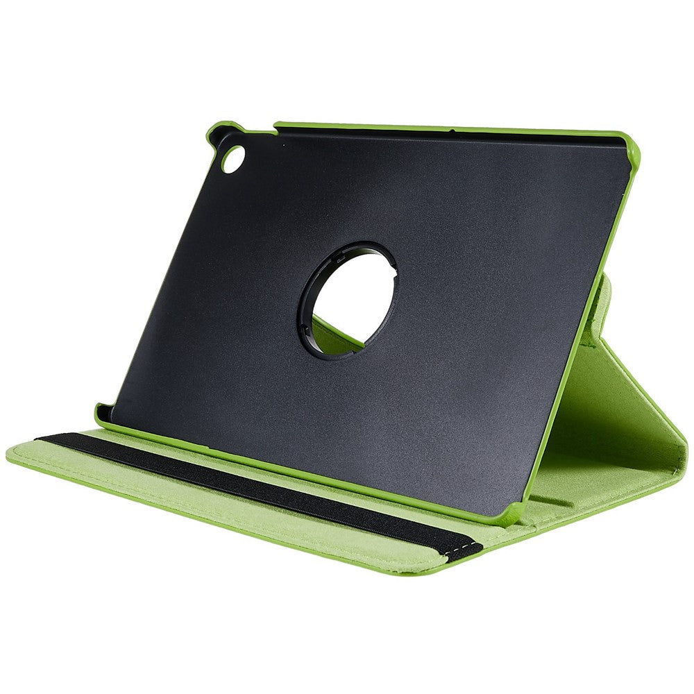 For Lenovo Tab M10 Plus (3rd Gen) / Xiaoxin Pad 2022 10.6 inch 125F / 128F Leather Tablet Case Rotating Stand Cover - Green