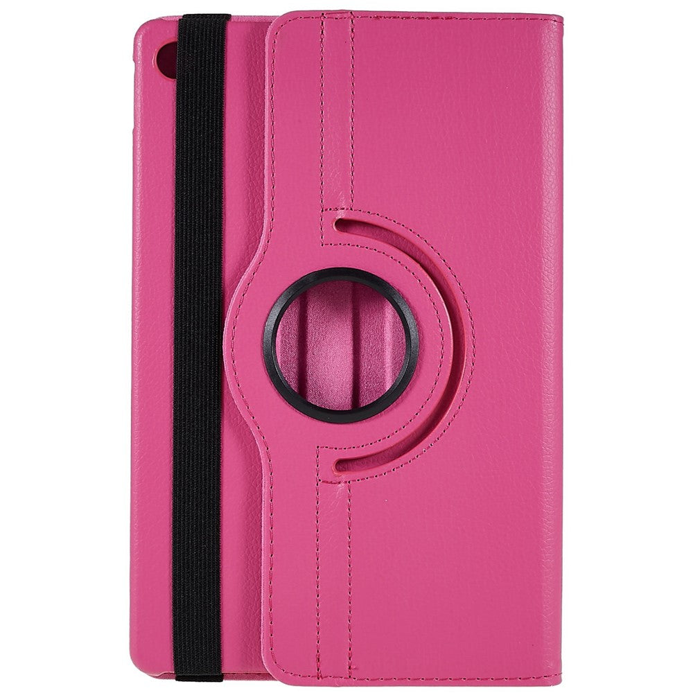 For Lenovo Tab M10 Plus (3rd Gen) / Xiaoxin Pad 2022 10.6 inch 125F / 128F Leather Tablet Case Rotating Stand Cover - Rose