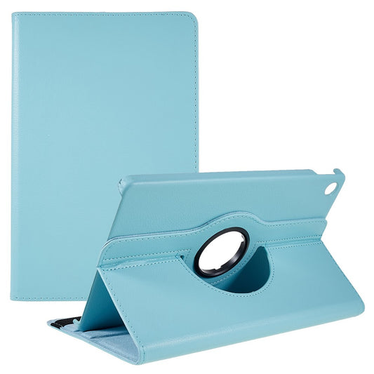 For Lenovo Tab M10 Plus (3rd Gen) / Xiaoxin Pad 2022 10.6 inch 125F / 128F Leather Tablet Case Rotating Stand Cover - Baby Blue