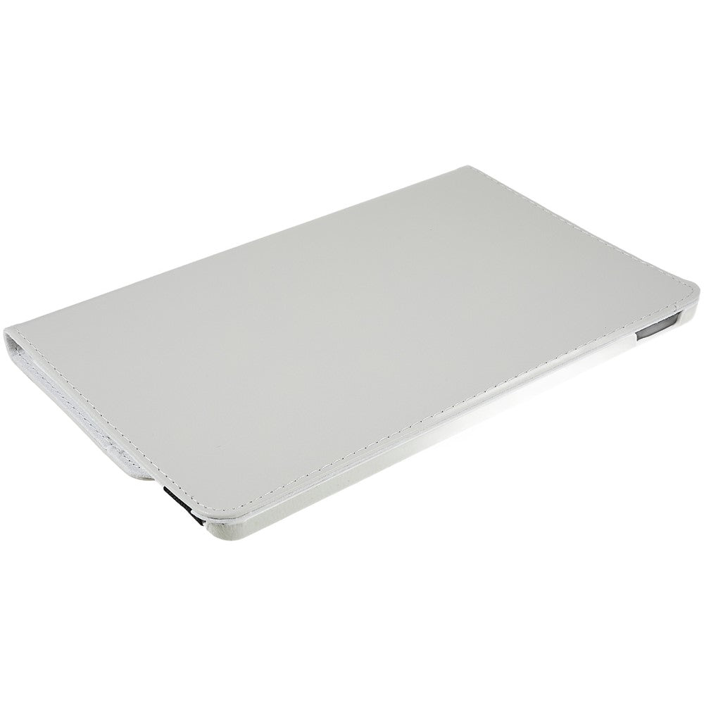 For Lenovo Tab M10 Plus (3rd Gen) / Xiaoxin Pad 2022 10.6 inch 125F / 128F Leather Tablet Case Rotating Stand Cover - White