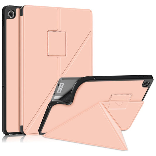 For Lenovo Tab M10 Plus (3rd Gen) / Xiaoxin Pad 2022 10.6 inch 125F / 128F Stand PU Leather + TPU Tablet Case Shockproof Cover - Rose Gold