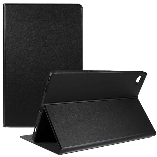PU Leather Drop-Proof Case for Lenovo Tab M10 Plus (3rd Gen) / Xiaoxin Pad 2022 10.6 inch Tablet Stand Cover - Black