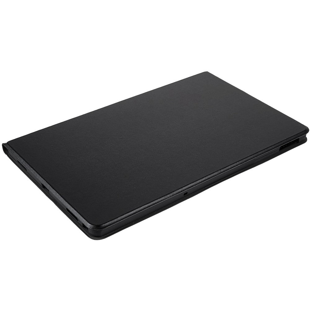 PU Leather Drop-Proof Case for Lenovo Tab M10 Plus (3rd Gen) / Xiaoxin Pad 2022 10.6 inch Tablet Stand Cover - Black