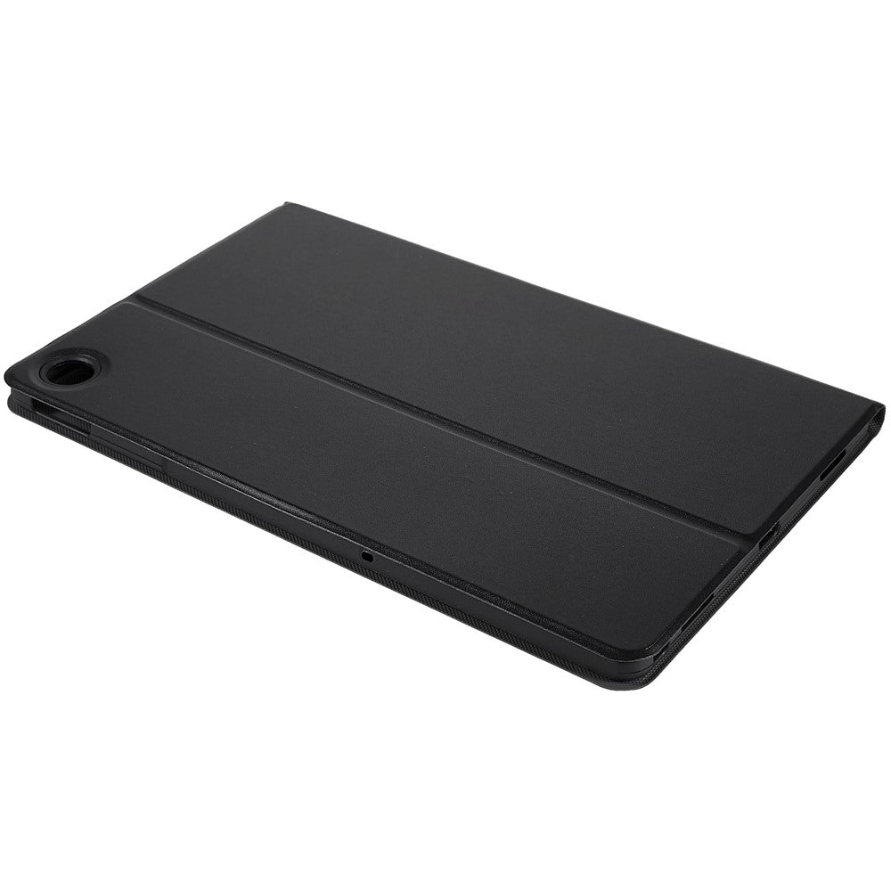 PU Leather Drop-Proof Case for Lenovo Tab M10 Plus (3rd Gen) / Xiaoxin Pad 2022 10.6 inch Tablet Stand Cover - Black