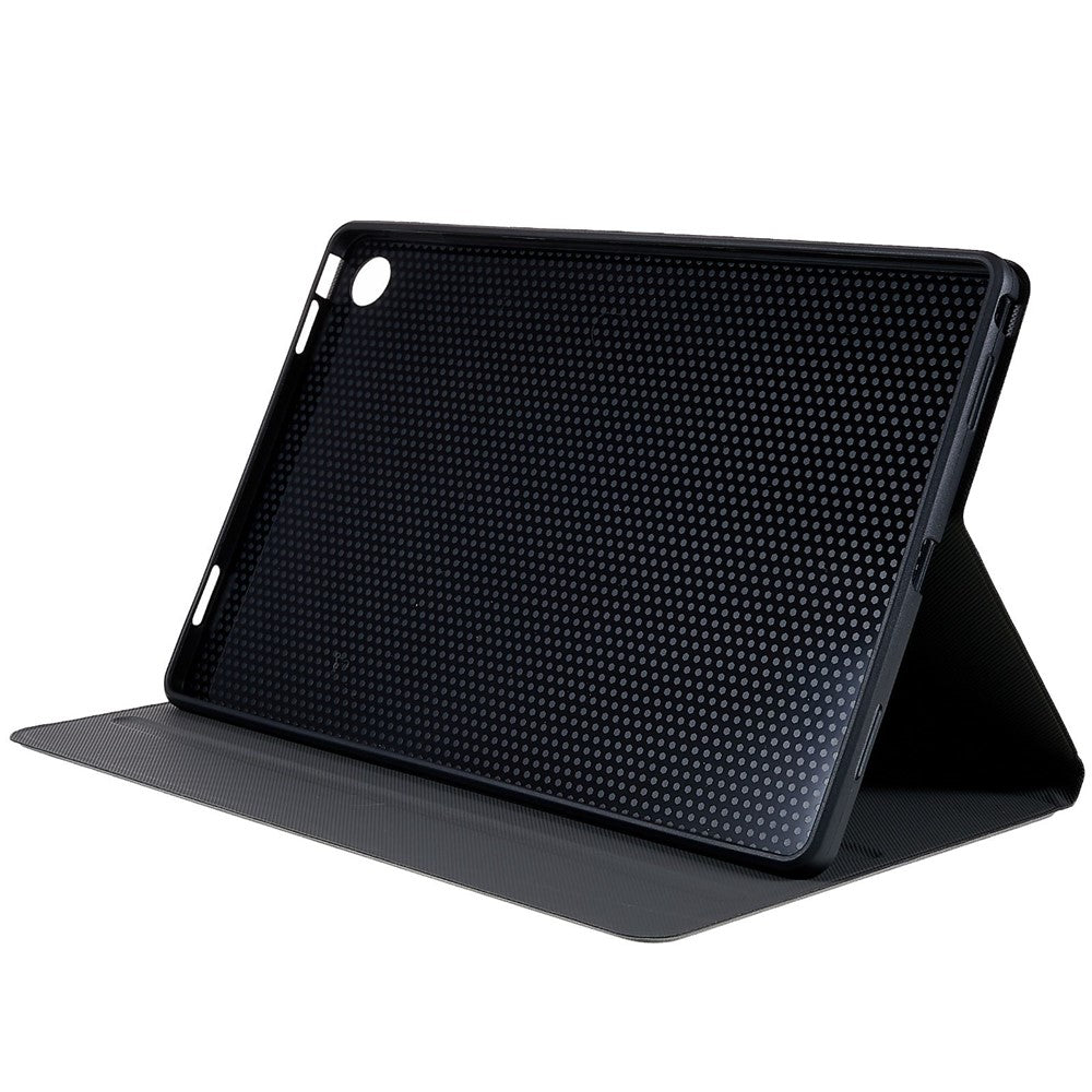 PU Leather Drop-Proof Case for Lenovo Tab M10 Plus (3rd Gen) / Xiaoxin Pad 2022 10.6 inch Tablet Stand Cover - Black