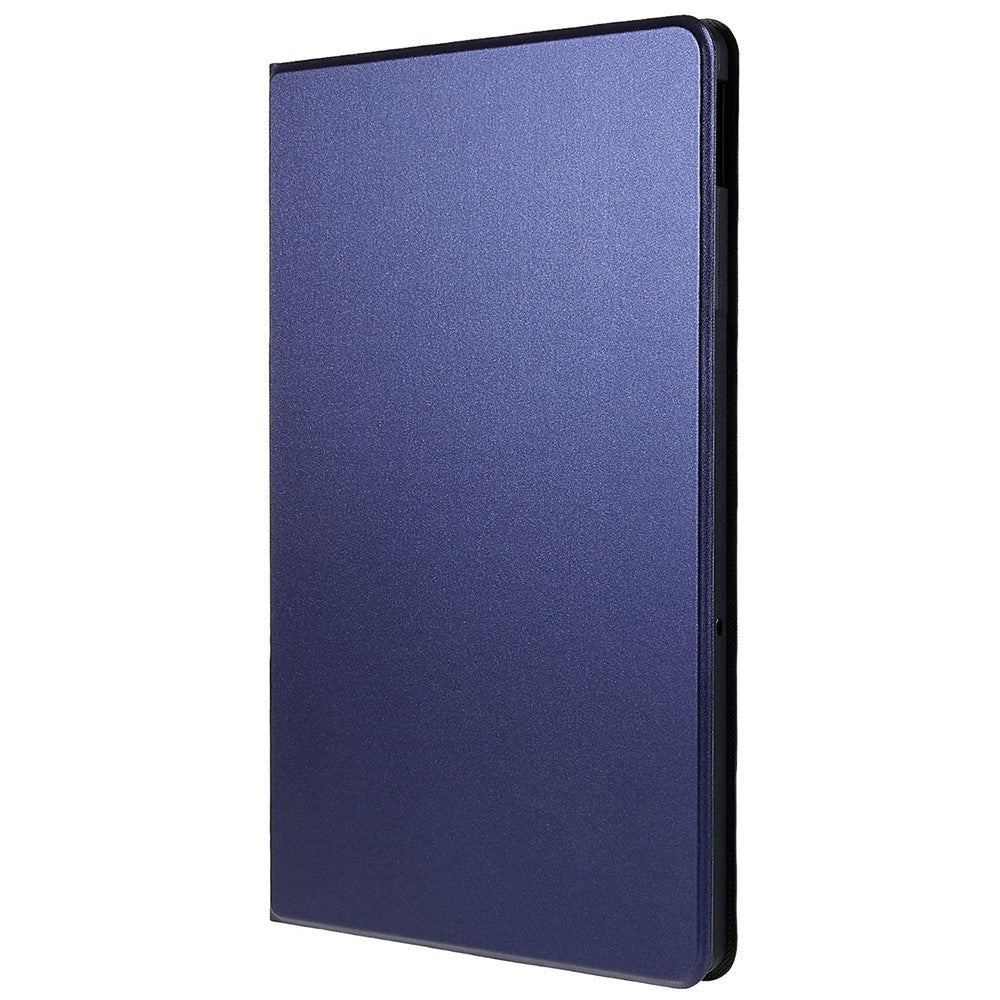 PU Leather Drop-Proof Case for Lenovo Tab M10 Plus (3rd Gen) / Xiaoxin Pad 2022 10.6 inch Tablet Stand Cover - Blue