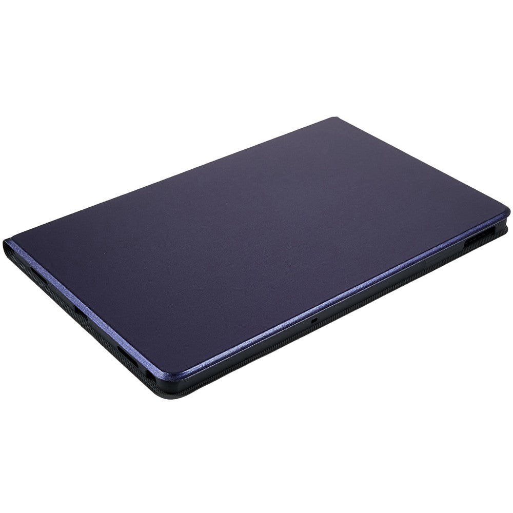 PU Leather Drop-Proof Case for Lenovo Tab M10 Plus (3rd Gen) / Xiaoxin Pad 2022 10.6 inch Tablet Stand Cover - Blue