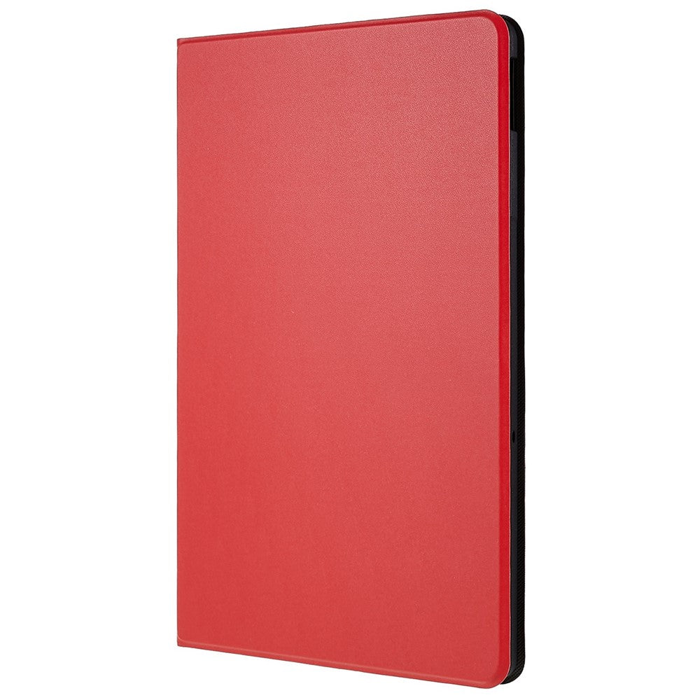 PU Leather Drop-Proof Case for Lenovo Tab M10 Plus (3rd Gen) / Xiaoxin Pad 2022 10.6 inch Tablet Stand Cover - Red