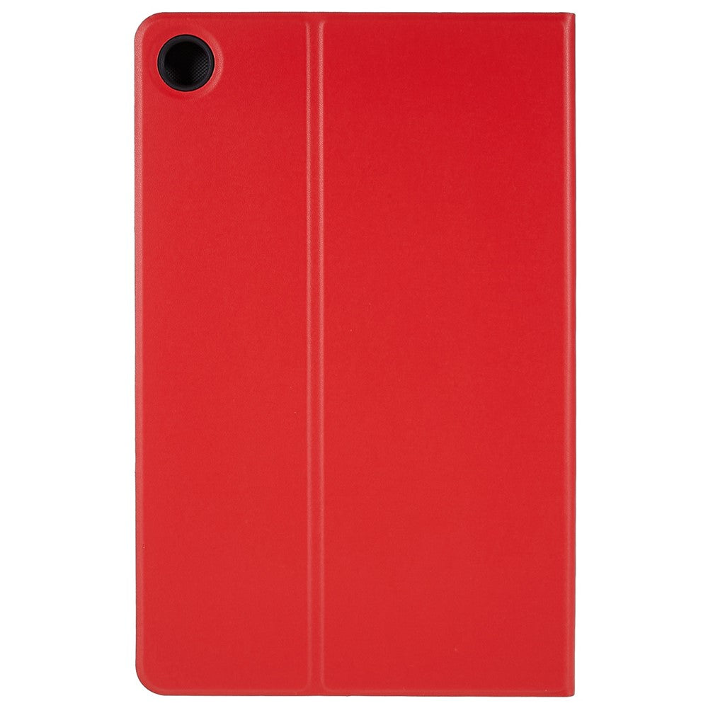PU Leather Drop-Proof Case for Lenovo Tab M10 Plus (3rd Gen) / Xiaoxin Pad 2022 10.6 inch Tablet Stand Cover - Red