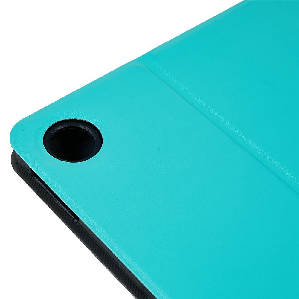 PU Leather Drop-Proof Case for Lenovo Tab M10 Plus (3rd Gen) / Xiaoxin Pad 2022 10.6 inch Tablet Stand Cover - Green