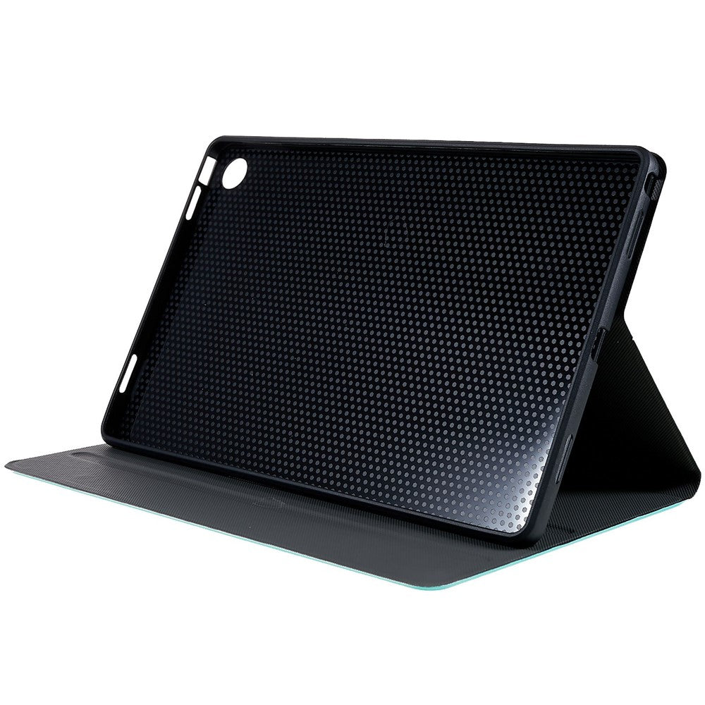 PU Leather Drop-Proof Case for Lenovo Tab M10 Plus (3rd Gen) / Xiaoxin Pad 2022 10.6 inch Tablet Stand Cover - Green