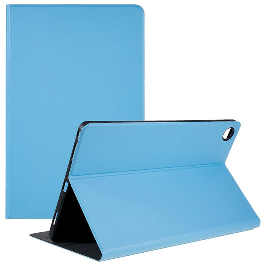 PU Leather Drop-Proof Case for Lenovo Tab M10 Plus (3rd Gen) / Xiaoxin Pad 2022 10.6 inch Tablet Stand Cover - Sky Blue