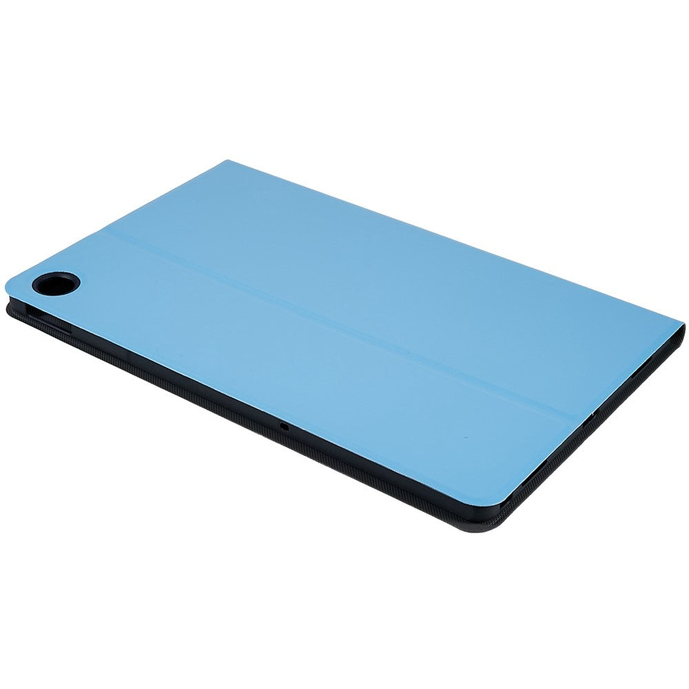 PU Leather Drop-Proof Case for Lenovo Tab M10 Plus (3rd Gen) / Xiaoxin Pad 2022 10.6 inch Tablet Stand Cover - Sky Blue