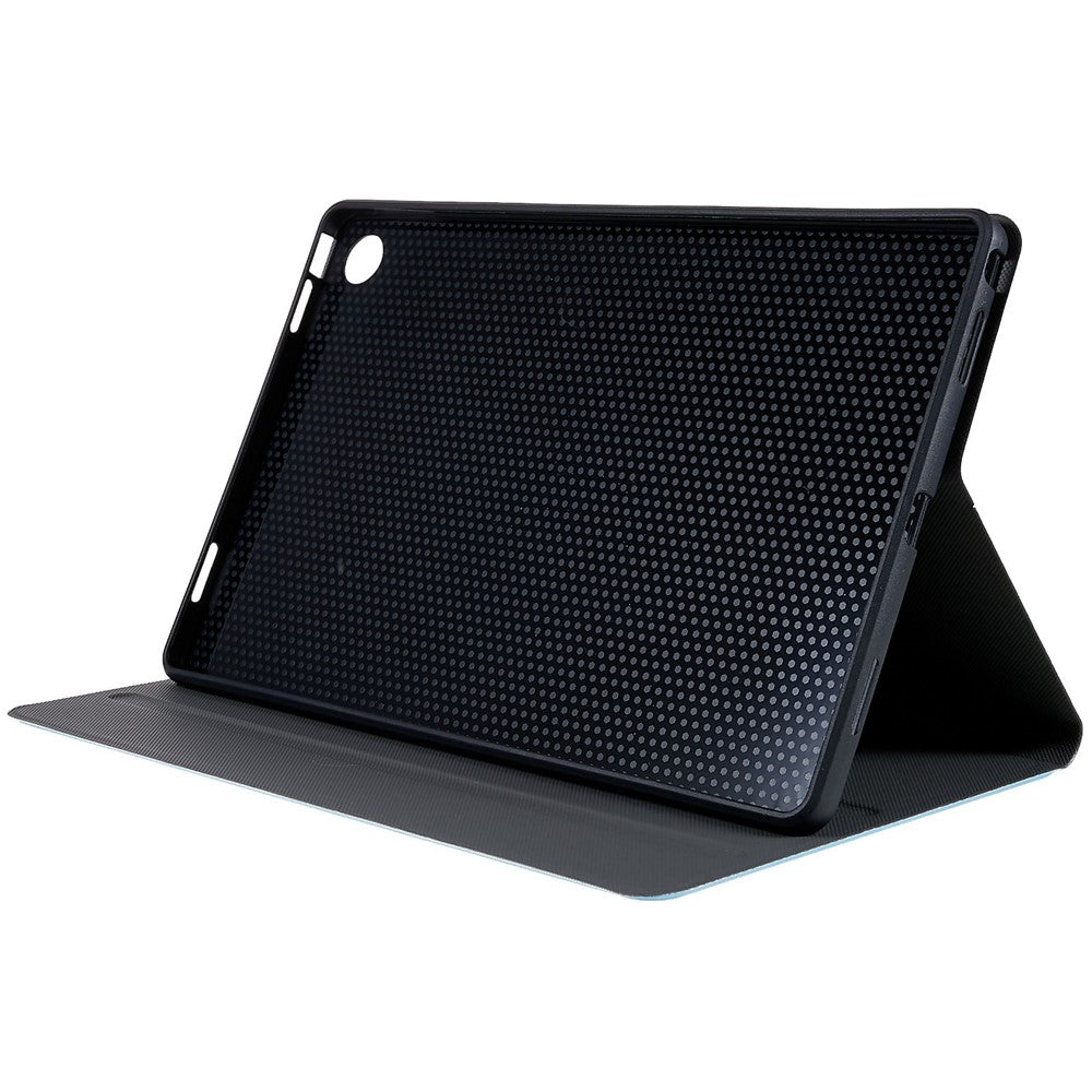 PU Leather Drop-Proof Case for Lenovo Tab M10 Plus (3rd Gen) / Xiaoxin Pad 2022 10.6 inch Tablet Stand Cover - Sky Blue